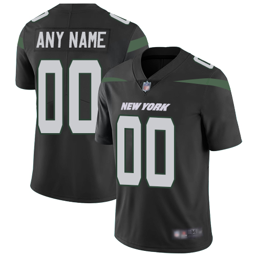 Men's New York Jets ACTIVE PLAYER Custom Black Vapor Untouchable Limited Stitched NFL Jersey
